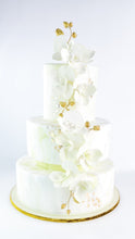Load image into Gallery viewer, Wedding Cake: Pastle Green with  Orchids